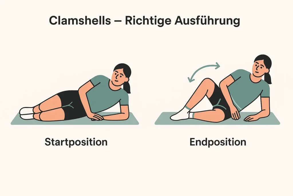 Clamshells Übungsguide
