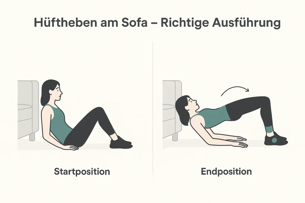 Hüftheben Anleitung
