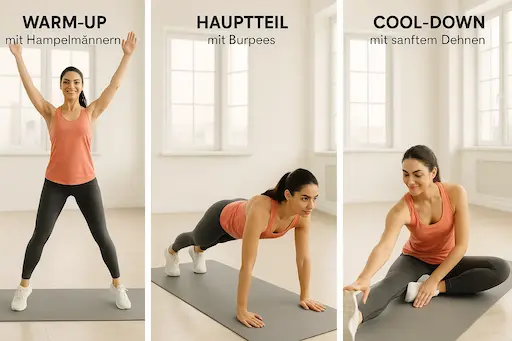 "Workout Journey: From Warm-Up to Cool-Down in 3 Steps"

